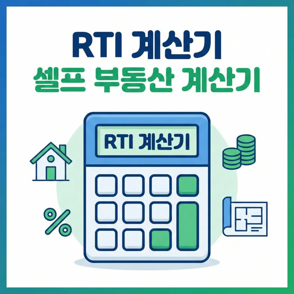 RTI 계산기 셀프 부동산 계산기