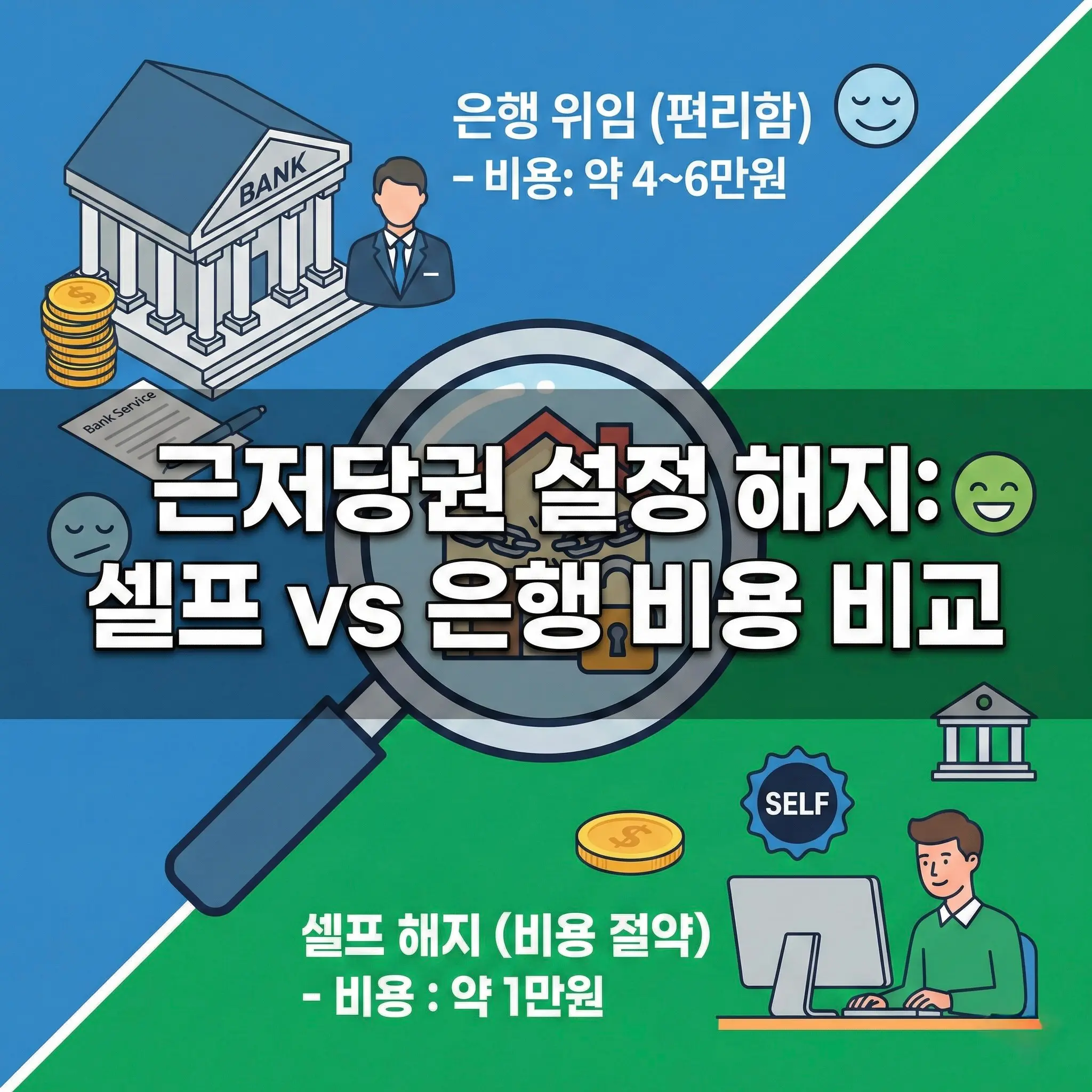 근저당권 설정 해지 방법 및 비용(셀프 vs 은행 비교)