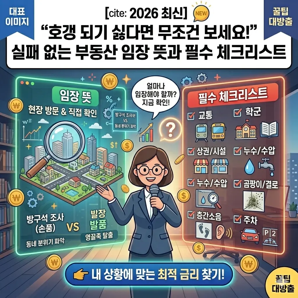 "호갱 되기 싫다면 무조건 보세요!" 실패 없는 부동산 임장 뜻과 필수 체크리스트