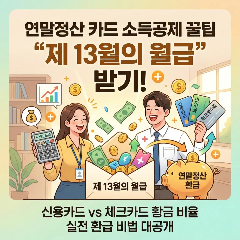 연말정산 카드 소득공제 꿀팁 제 13월의 월급