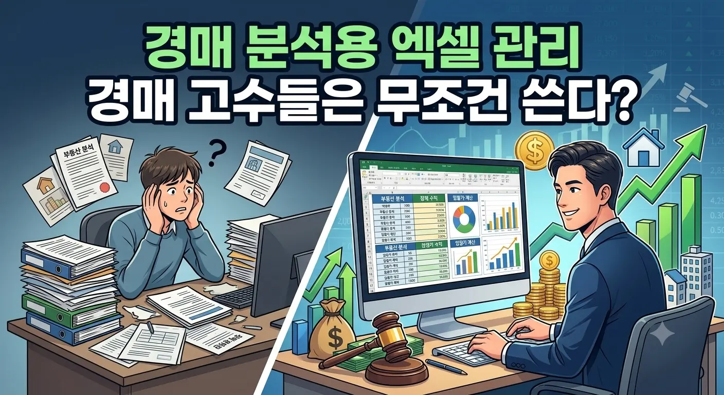 경매 분석용 엑셀 관리 경매 고수들은 무조건 쓴다?