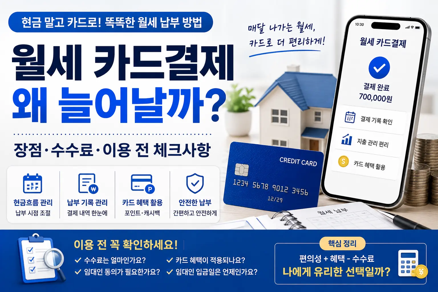 월세 카드결제 장점 수수료 이용방법 안내