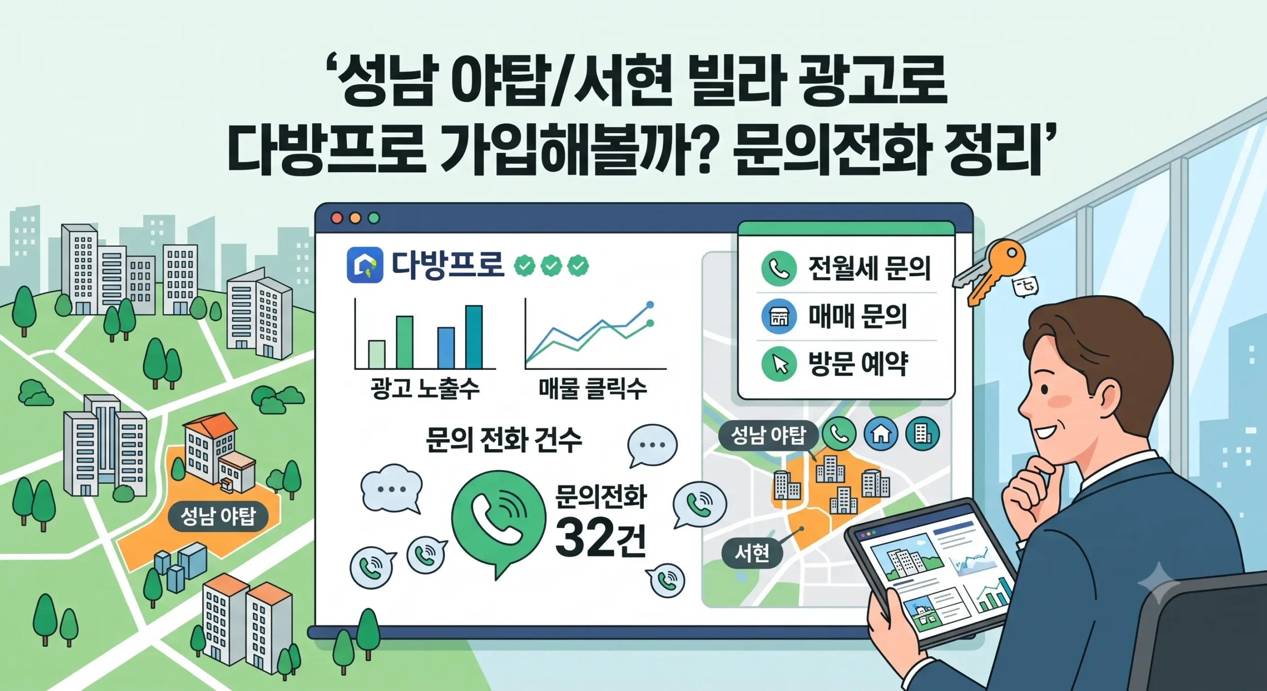 성남 빌라 광고로 야탑/서현 다방프로 가입해볼까? 문의전화 정리