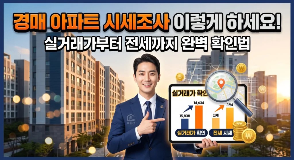 경매 아파트 시세조사 이렇게 하세요｜실거래가부터 전세까지 확인법