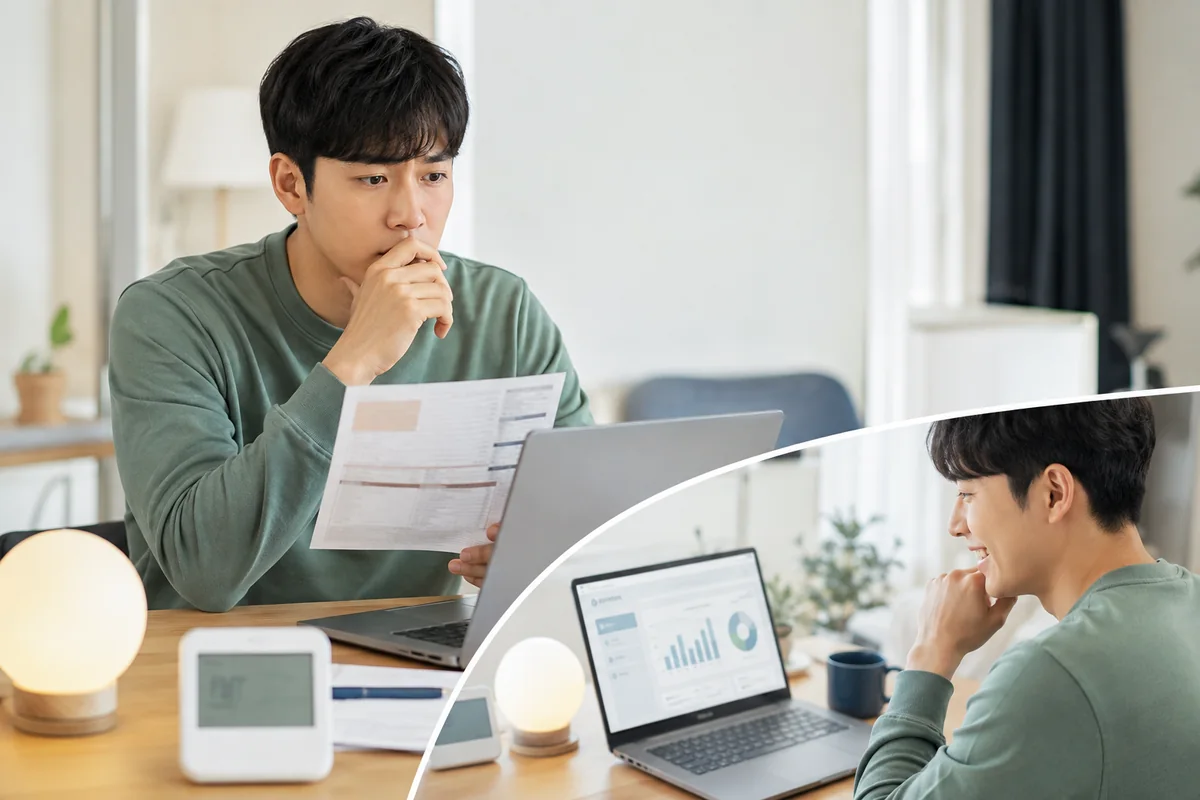 한전ON 전기요금 조회: 고객번호 찾고 사용량 비교하는 법 절차를 확인하는 모습
