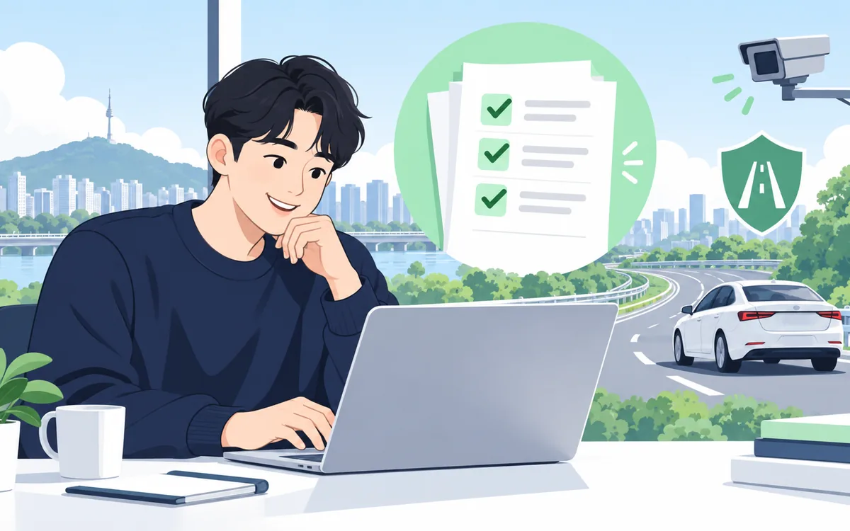 최근 무인단속내역 절차 안내